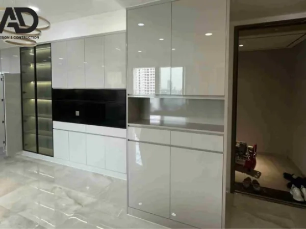 Nội thất gỗ công nghiệp cực sang tại căn hộ Midtown Nhà Bè